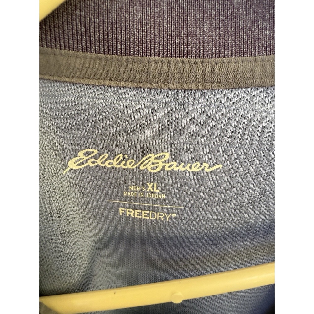 Eddie Bauer Men's Polo Golf Shirt Size XL Purple And Gray - Picture 4 of 4